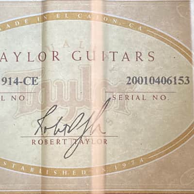Taylor 914ce 2001 - Natural Spruce/Rosewood image 23