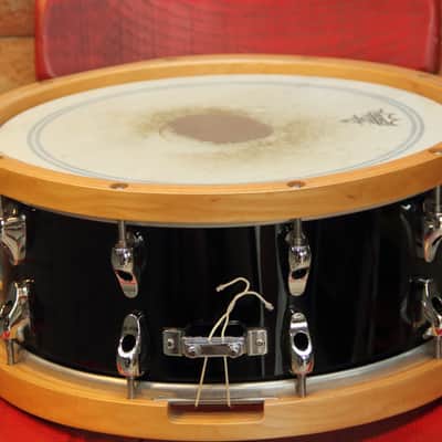 Yamaha MSD14AF Anton Fig Signature 14x6" Maple Snare Drum 2000s - Black image 2