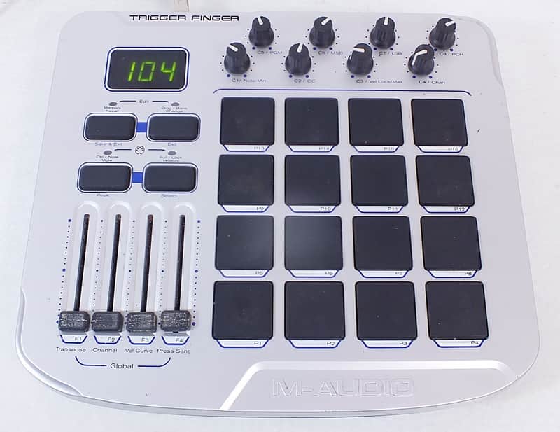 M Audio Trigger Finger Keyboard Controller Drum Pad Midi imagen 1