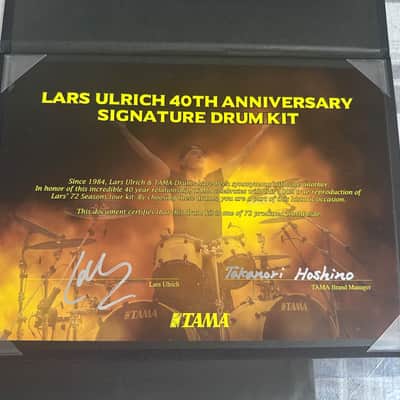 Tama 40th Anniversary Lars Ulrich drum kit 2024 - Yellow image 9