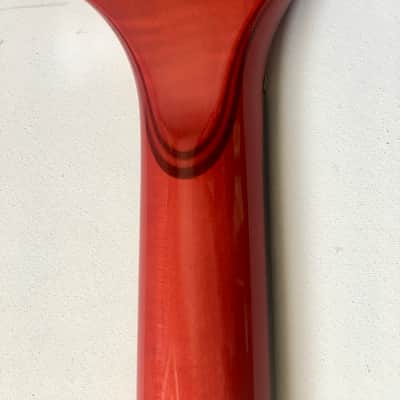 Alembic Essence 4-String 1991 Flame Maple / Trans Red image 14