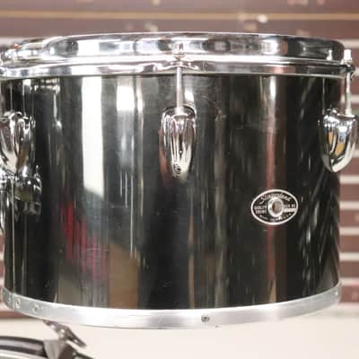 Slingerland 4pc Concert Tom Drum Kit Set Black Chrome Over Maple Vintage 1970's image 5