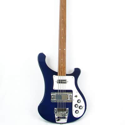1987 Rickenbacker 4003 5 String Fretless Midnight Blue SUPER RARE! image 4