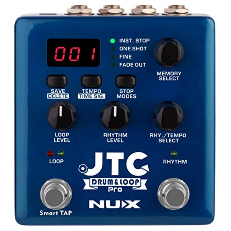 NUX JTC PRO Drum Loop PRO Dual Switch Looper Pedal 6 hours recording time 24-bit and 44.1 kHz sample rate image 1