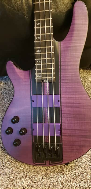 Left Handed Schecter C4 GT DIAMOND SERIES  2020 Satin Purple image 1