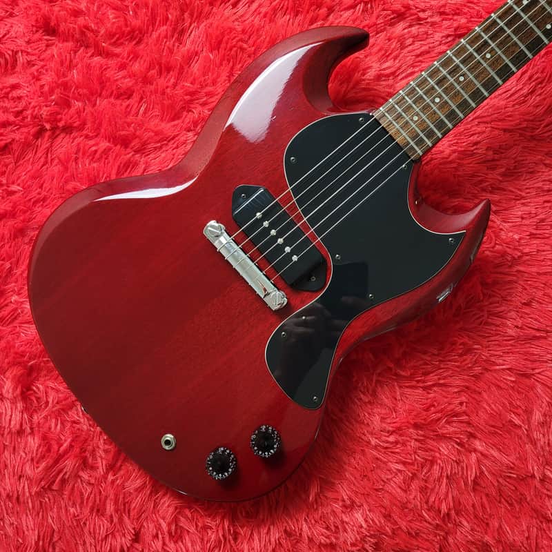 Samick SG-1P (SG Jr. Junior) 1989-1990 - Cherry - Set Neck With Long Tenon - Made in Korea MIK image 1