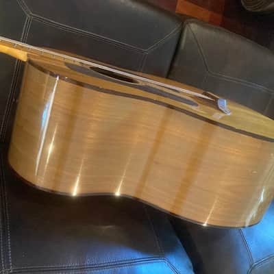 Ernie Ball EARTHWOOD Vintage Hollowbody Acoustic 4-String Bass Guitar Orig OSSC image 8