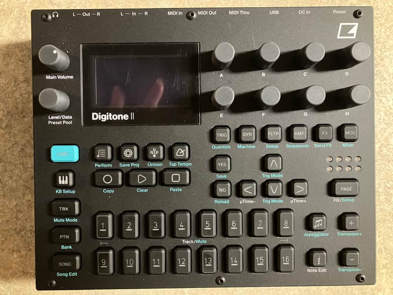 Elektron Digitone II 16-Voice Digital Synthesizer 2024 - Present Black
