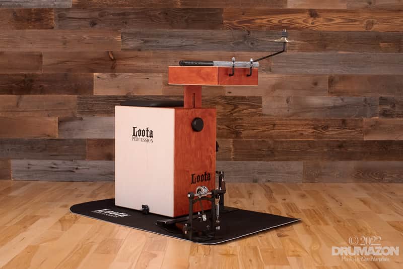 Loota Performer Drum Kit Bundle, Wild Cherry, With Right Foot Pedal image 1