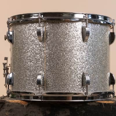 1960s Ludwig 10x14 Silver Sparkle Super Classic Parade Drum image 3