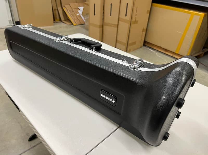Wisemann ABS Premium Trombone Case-Durable and Light Weight Design+Free Trombone Stand image 1