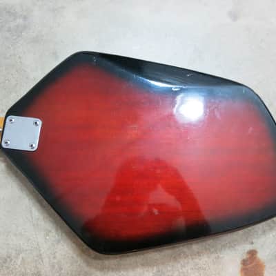 Vintage 1960s Teisco Phantom Guitar Del Rey Domino Great Shape Coffin Case image 14