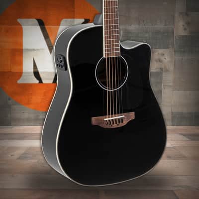 Ovation Applause Wood Classic Dreadnought Black Gloss Electro (AED96-5HG) image 1