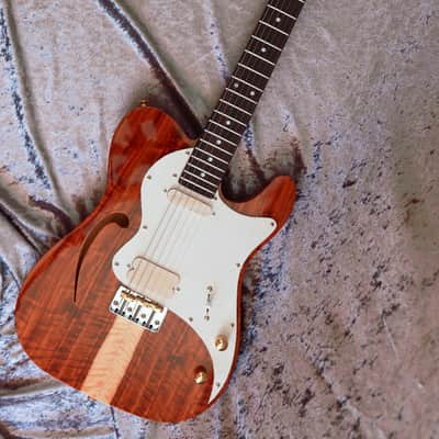 GB Liuteria Traditional Tele semi hollow kiaat image 20