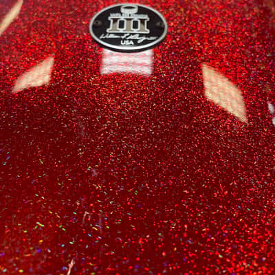 WFLIII Drums G2 5-Piece Shell Pack 12"/13"/16"/18"/22" 2025 - Red Sparkle Galaxy Flake image 4