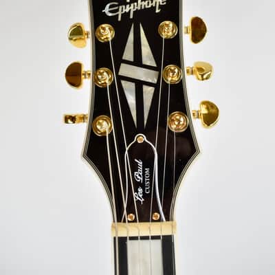 Epiphone Les Paul Custom Ebony Fretboard ProBucker Custom Pickups Gold Hardware image 10