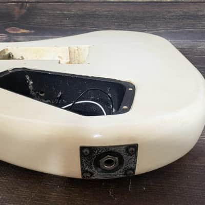 80s KRAMER Baretta Shape Body White 1H JK-1000 LK EK w/Plate Made in Japan as is image 15