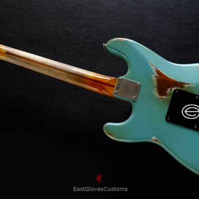 Fender Stratocaster Daphne blue Heavy Aged Relic image 12