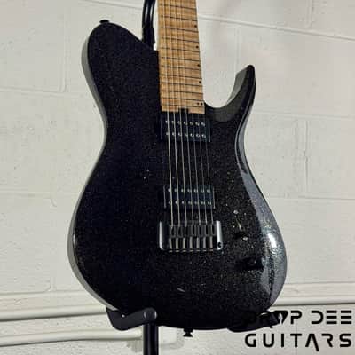 Balaguer USA Series Seraph Modern 7 Baritone 7-String Electric Guitar w/ Case (924) - Gloss Metallic Black image 3