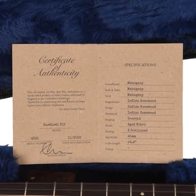 Atkin Dust Bowl 0 12-Fret Mahogany Sunburst w/Herringbone Trim (Serial #4031) image 9