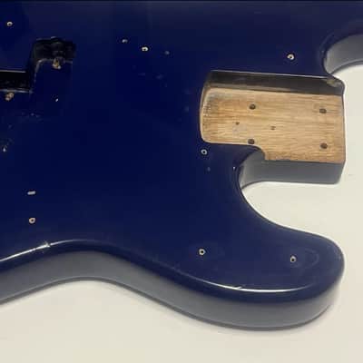 Antares Vintage Precision Bass Body Dark Navy Blue 70s image 7