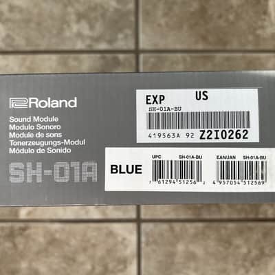 Roland Boutique SH-01A Blue Synthesizer Rare w/ DK-01 Dock and Wood Sides MINT image 7