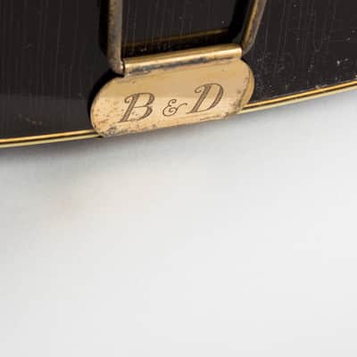 Bacon & Day  Ne Plus Ultra Troubadour Model 3R Arch Top Acoustic Guitar (1933), ser. #33241, vintage tweed hard shell case. image 12