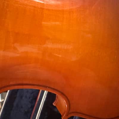 15" viola with case and bow. Made in Romania image 7