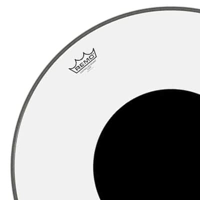Remo Controlled Sound Top Black Dot Bass Drum Head 26"  CS-1326-10 - Clear image 2