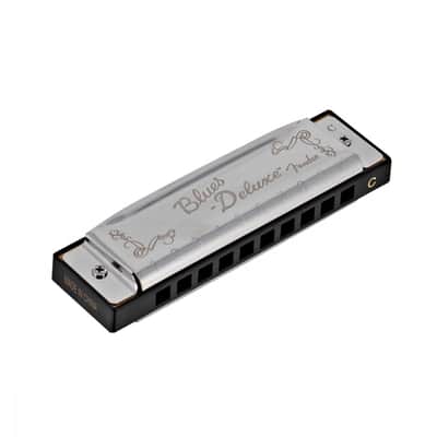 Fender Blues Deluxe Harmonica, Key of C Chrome image 1