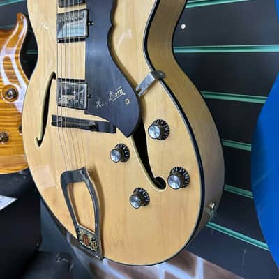 Hagstrom HJ500 Gloss Natural 2006 Hollow Body Electric Guitar image 6