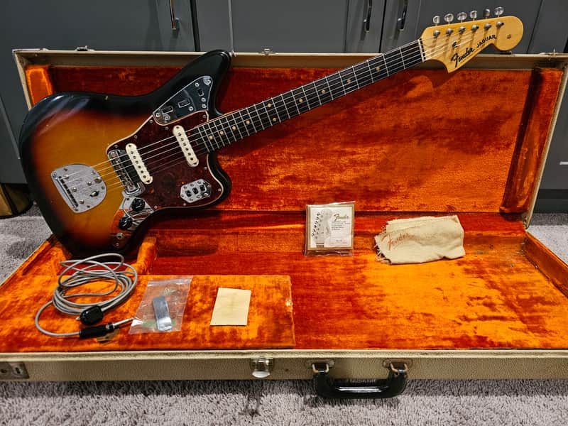 1963 Fender Jaguar Electric Guitar with Original Case image 1