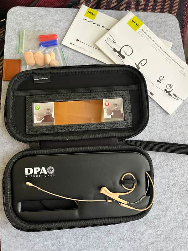 DPA 4166-OC-F-F00-MH Omnidirectional Headset Microphone 2020 - Present - Beige image 1