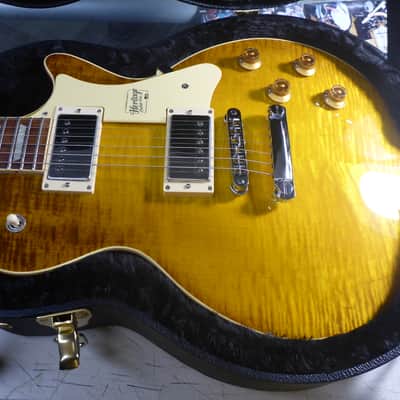 Heritage H-150 LP Style Guitar w/ Case 2021 - Dirty Lemon Burst image 2