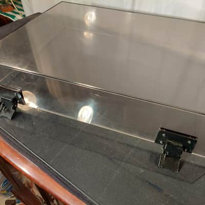 Technics Factory Dustcover with hinges for SP 15 , used with Technics Plinth SH B1, B2, B3 image 2