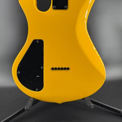 USA Handmade Hill Guitars Jon Hill Bootleg Aztec 2000's - Taxicab Yellow image 5