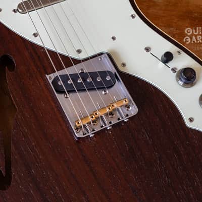 Fender Japan Telecaster neck on a custom Thinline Wenge top ash body with binding - 3 kg - handwound pickups - 4-way wiring image 16