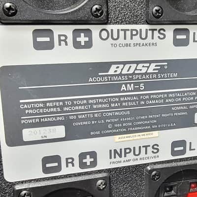 Bose AM-5 Acoustimass 5, 2.1 Speaker System with Sub & Double Cubes image 7