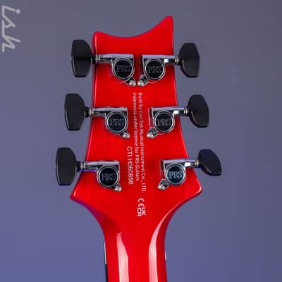 PRS SE Custom 24 Floyd Electric Guitar Charcoal Cherry Burst image 12