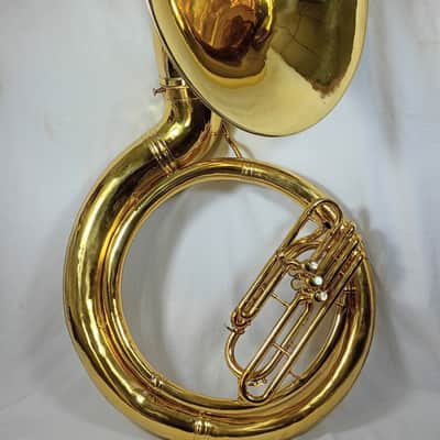 King 2350 BBb Sousaphone - Excellent Overhaul and Re-lacquer with case image 9