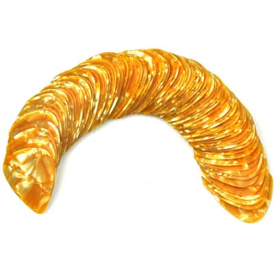 Celluloid Orange Pearl Guitar Or Bass Pick - 0.71 mm Medium Gauge - 351 Shape - 3 Pack New image 3