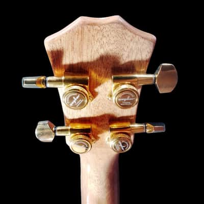Solid Koa Pineapple Tenor Ukulele With Raised Hibiscus Sound Hole (SCJ - Jazz Hat # 146) image 10