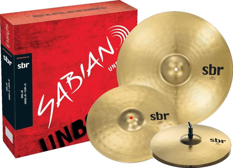 SABIAN SBR5003 SBR Performance Set 3-Pack Cymbal Package Made In Canada image 1