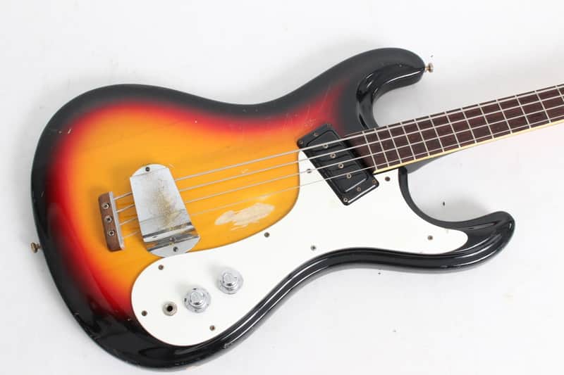 Mosrite Ventures Bass Sunburst 1966 | Reverb