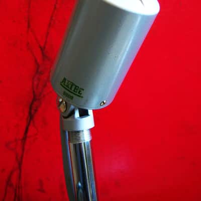 Vintage 1960's Altec 660B dynamic microphone "Salt Shaker" w period stand & cable Hi Z PROP 633A image 3