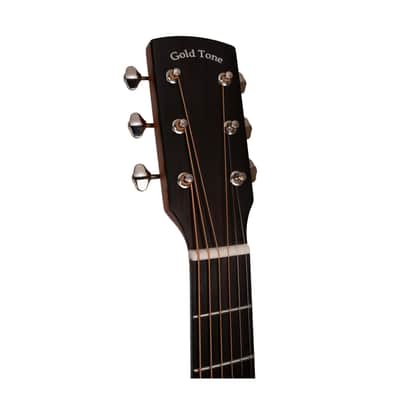 Gold Tone The Dread Acoustic-Electric All Solid Wood Guitar with Bag (Satin Natural) image 8