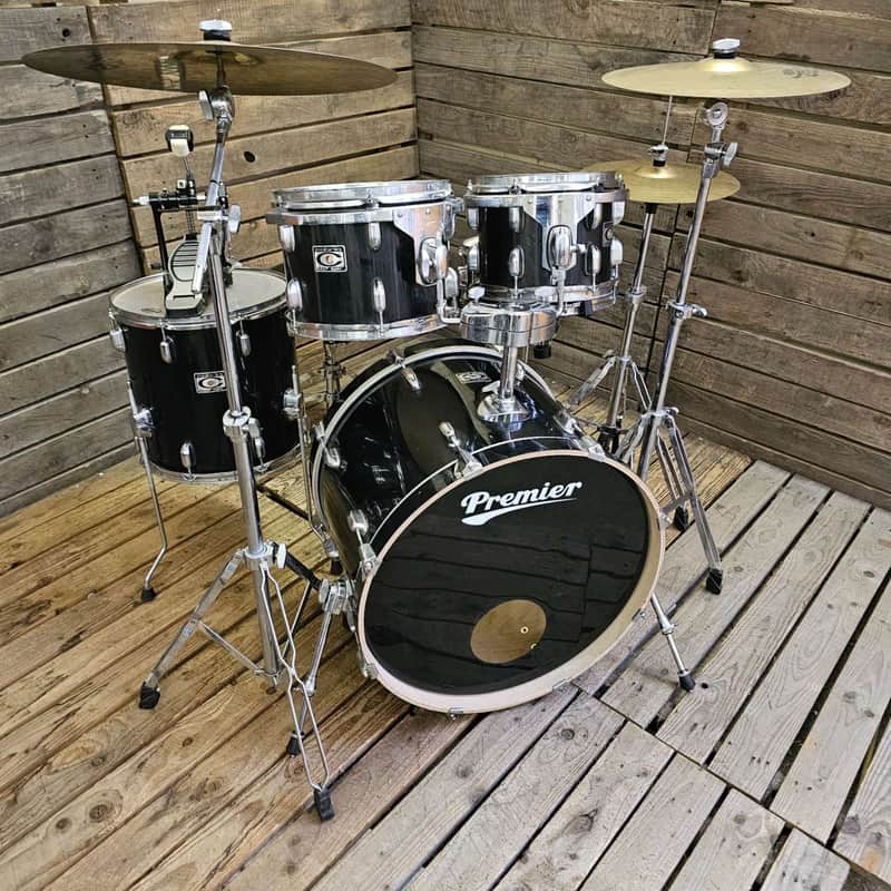Drum Kit Premier Cabria MK2 Black Complete USED! RKCAB190826 image 1