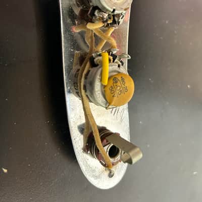 Fender Mustang 1966 Loaded Control Plate Pots Knobs Jack 1966 1967 1968 Musicmaster Duosonic 1960's image 4
