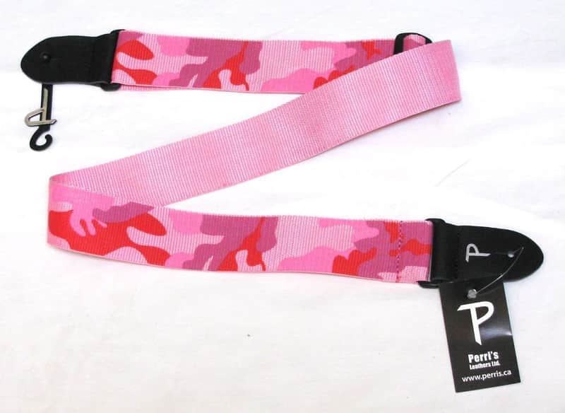 PERRI'S Pink Camouflage Guitar Strap camo - NEW image 1