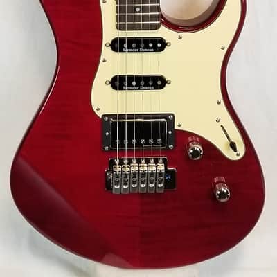 Yamaha Pacifica PAC612VIIFMX Double Cutaway Flame Maple Top H/S/S Electric Guitar, Fired Red image 7